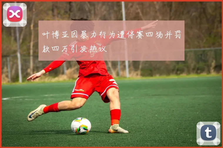 叶博亚因暴力行为遭停赛四场并罚款四万引发热议